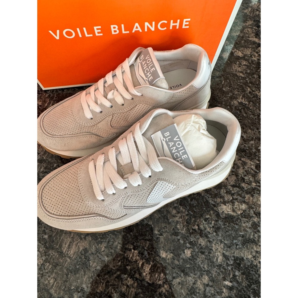 Voile Blanche Paris Race 050 Women Suede Sneakers Ice Grey 40 Sz 9 new shoes - Picture 2 of 9